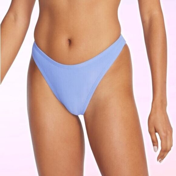 NWT SPEEDO Women's Rib Scoop Bikini Bottom Blue Size XL - Picture 1 of 8